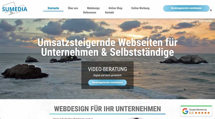 Webdesign nützlich beispiel 1