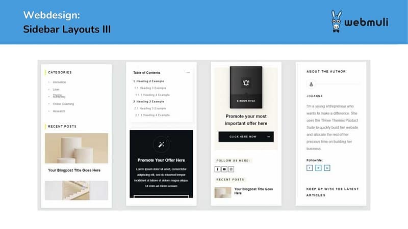 Webdesign Sidebar Layouts III Webdesign Sidebar Layouts III
