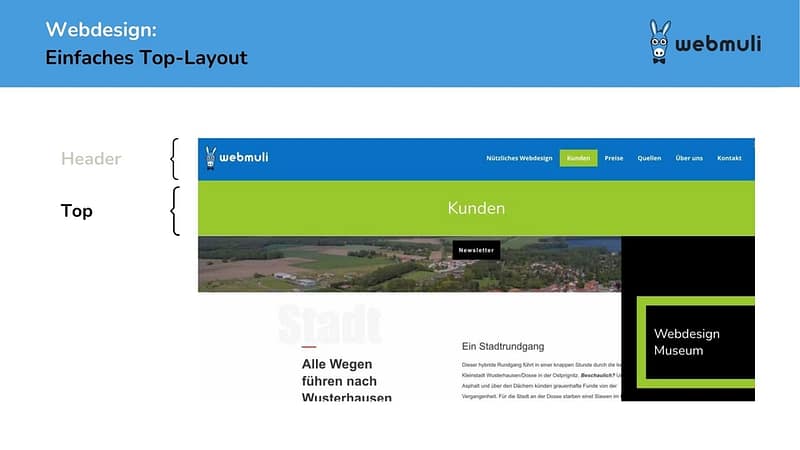 Webdesign Webmuli simple Top-Layout Webdesign Webmuli simple Top-Layout