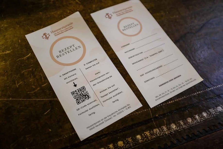 Flyer-Rezept-Bestellen-DSCF1266 Website Patientenschulung durch Flyer Rezeptbestellung